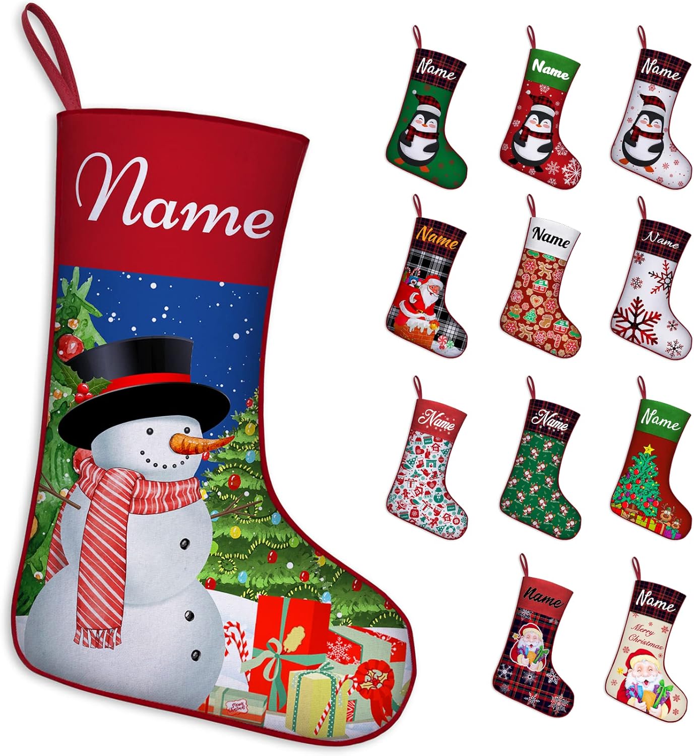 kioskbanks Personalized Christmas Stockings Set of 1 2 3 4