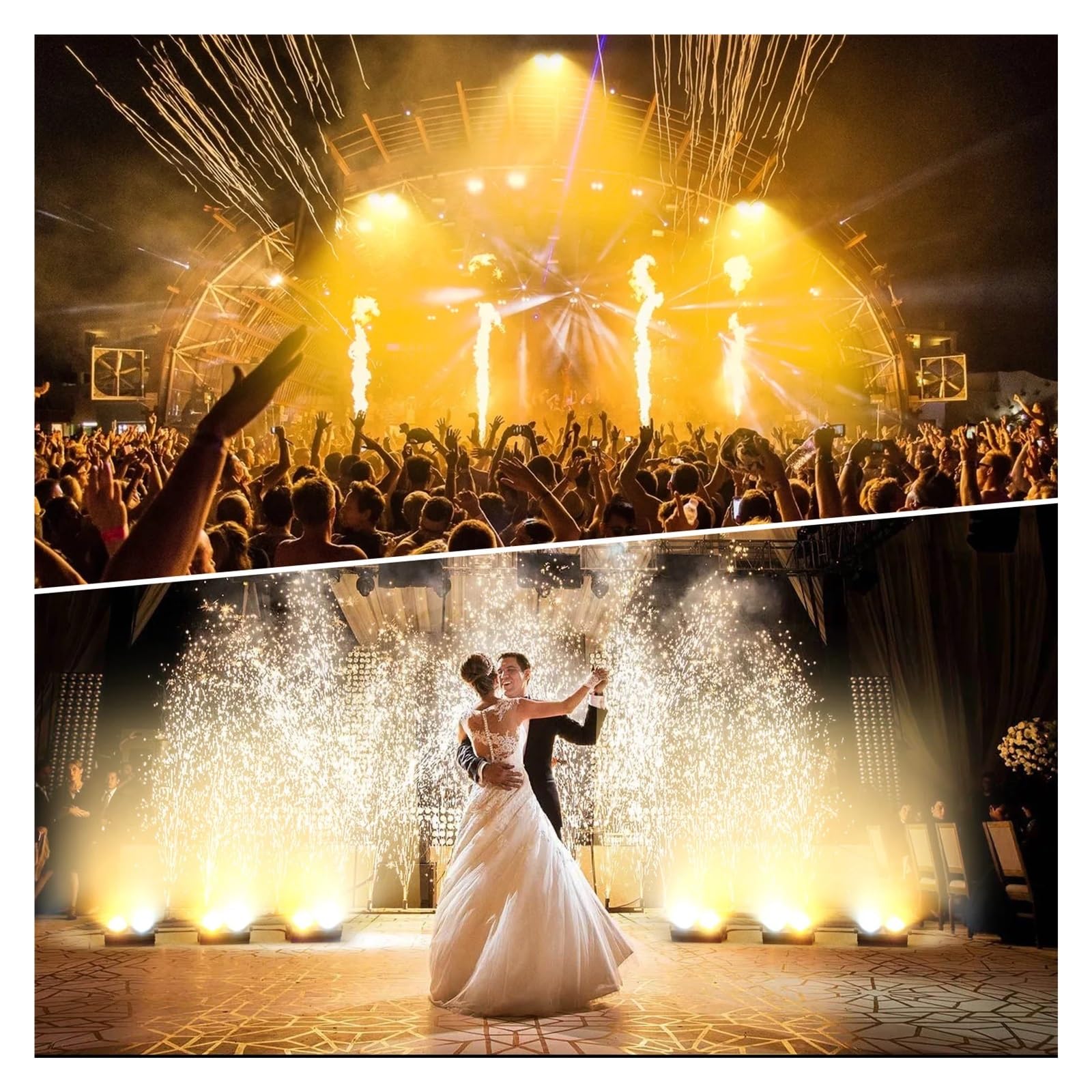 4szt. 200W COB Par Light 2x100W Blinder Lighting, 2 oczy LED 2w1 Cool Warm White Party Bar DMX Stage,Wysoka czułość