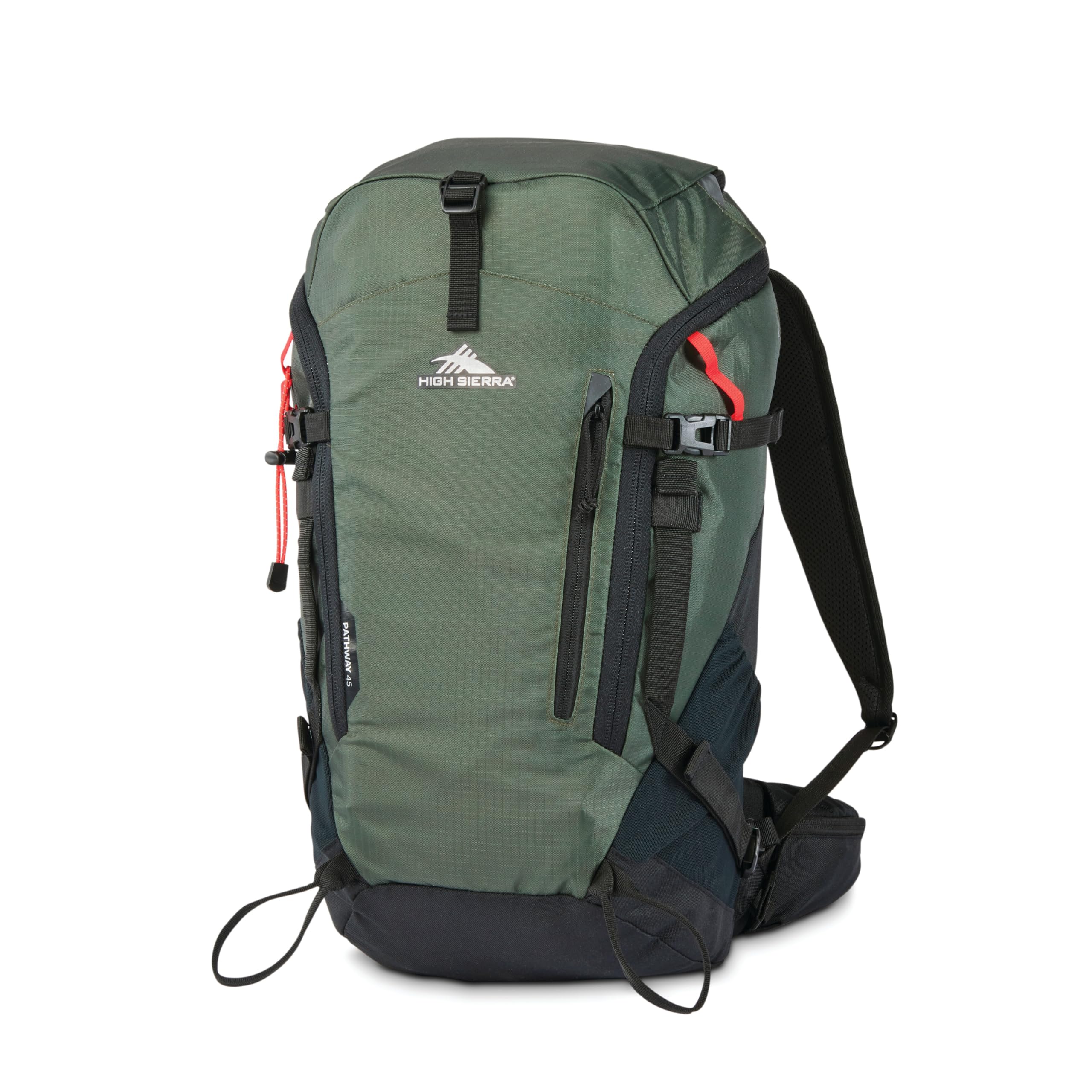 High Sierra Pathway 2.0 45L Backpack In Forest Green/Black