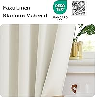 Vista 6 de NICETOWN Cortinas opacas de 24 pulgadas de largo, cortinas de media ventana con ojales, cenefas de ventana pequeñas de bloque de luz para armario