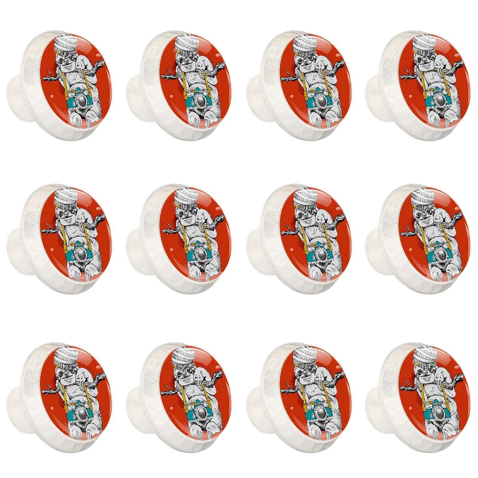 Boutons d'armoires de cuisine boutons décoratifs ronds placard 12 pièces