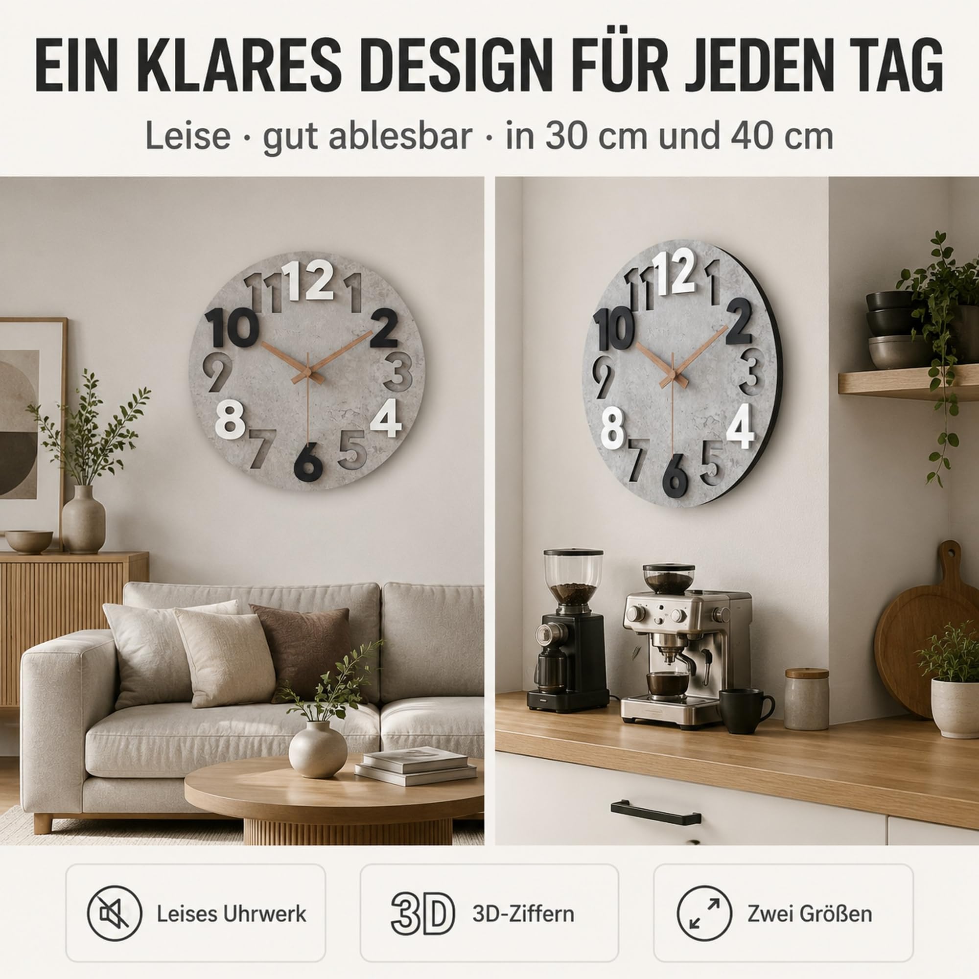 Stellarize Relojes de pared (40 cm)