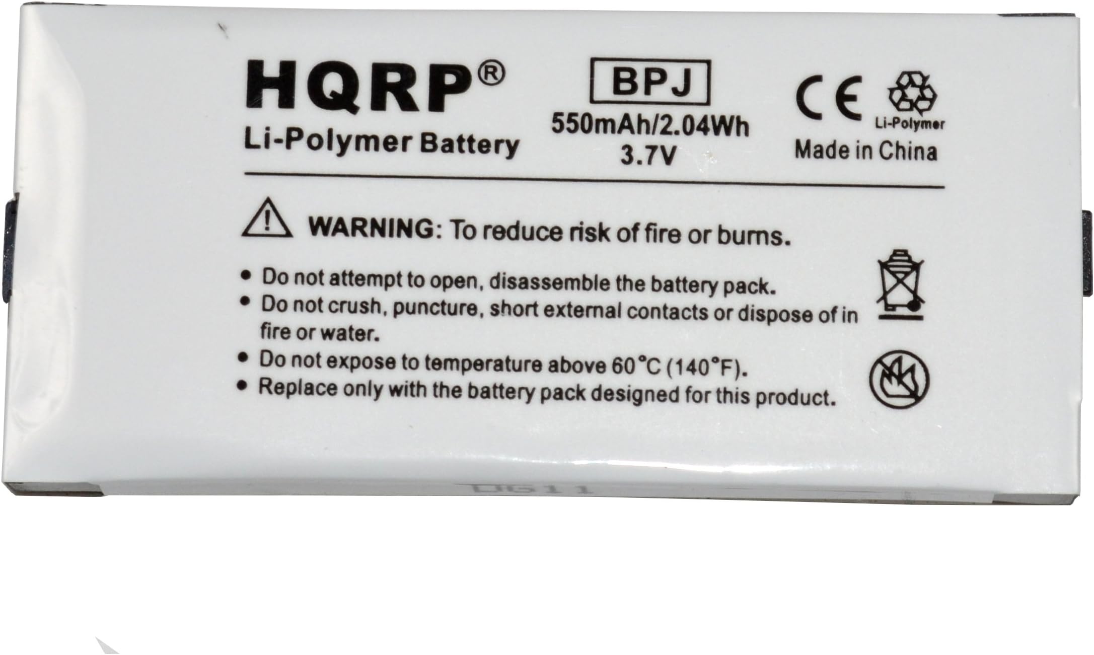 HQRP Replacement Battery Compatible with Sandisk Sansa C200 C240 C250 MP3 Player Plus Universal Screen Protector