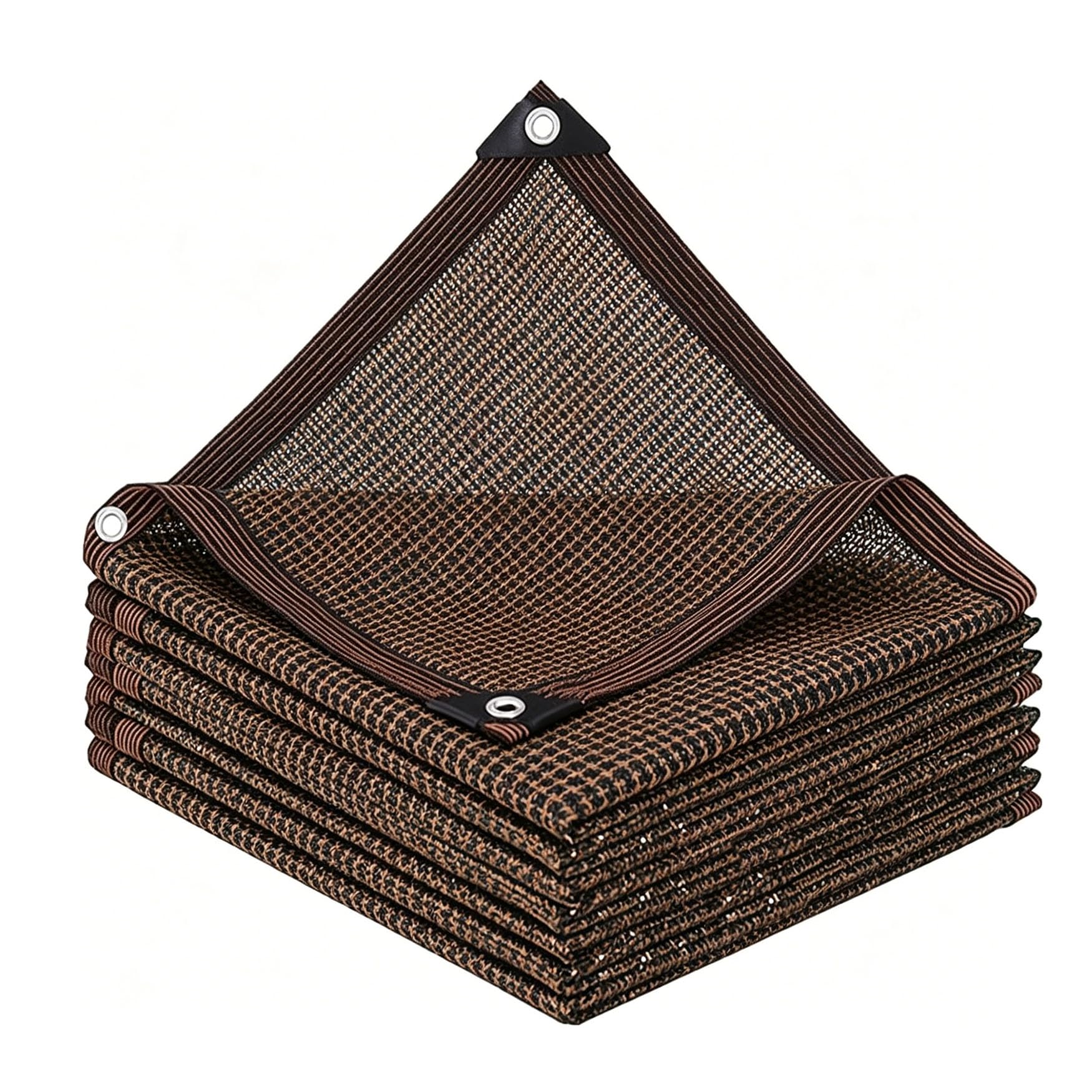 Voile d'ombrage marron pour terrasse et pergola résistante aux UV