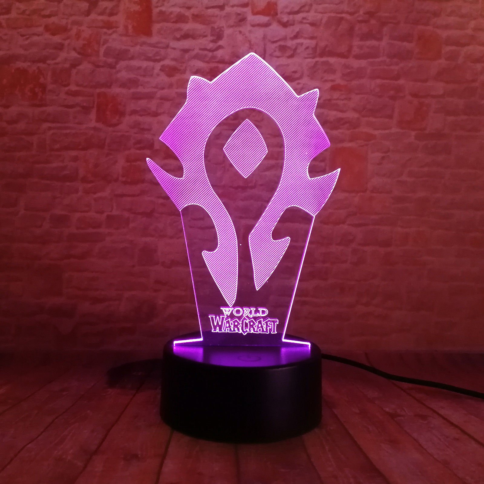 Lampa LED - World of Warcraft Horde Zmieniająca kolor USB Lampka nocna