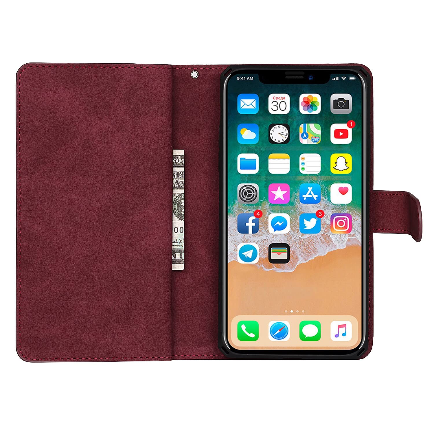 iPhone XSmax ケース 手帳型 分離式 両用 2way 取り外し自由 iPhone XSmax ケース 手帳型 分離式 両用 2way 取り外し自由