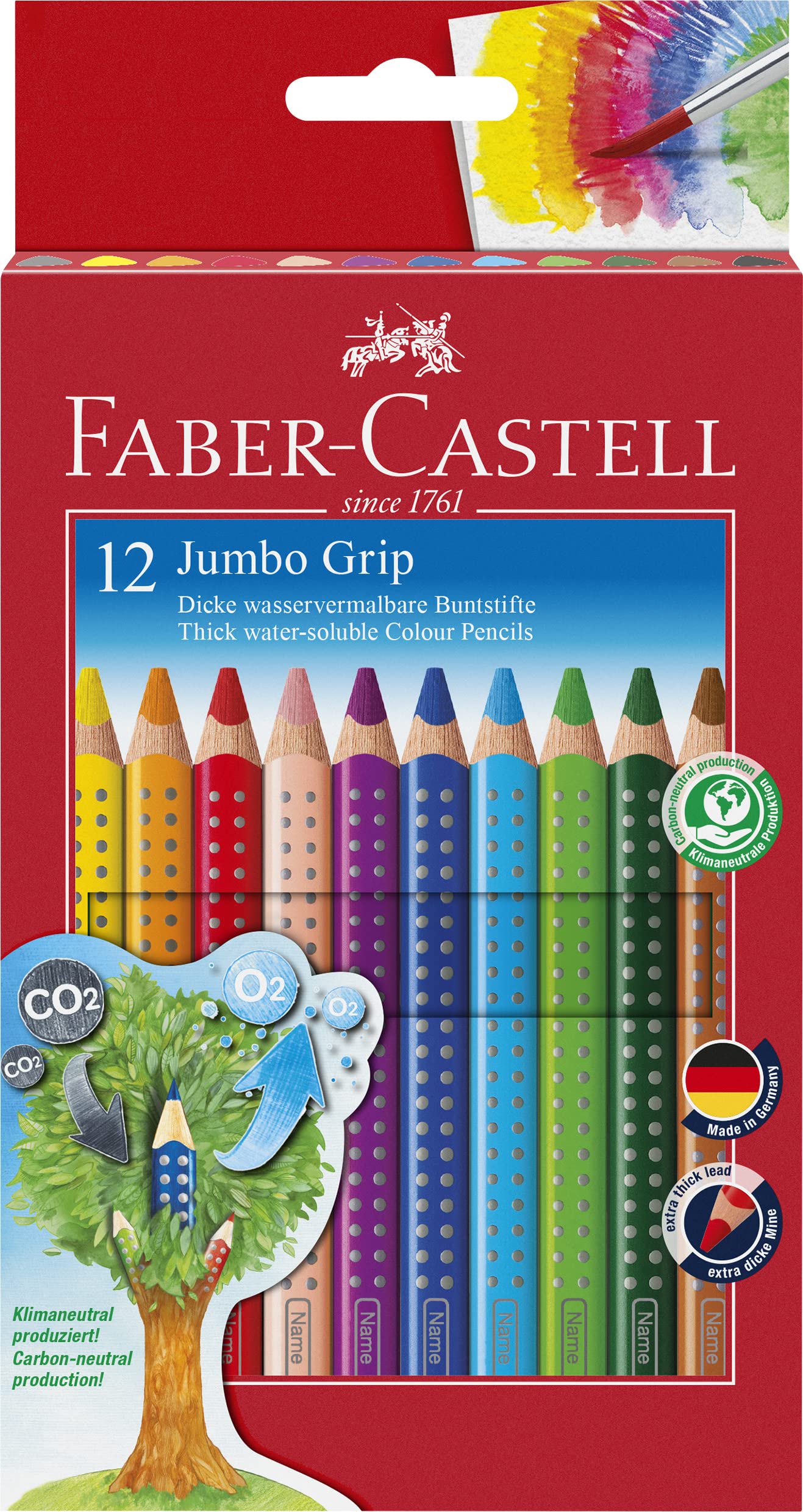 MPD Faber-Castell Jumbo Grip 12er Pack inkl. Spitzer + 4 weitere Artikel