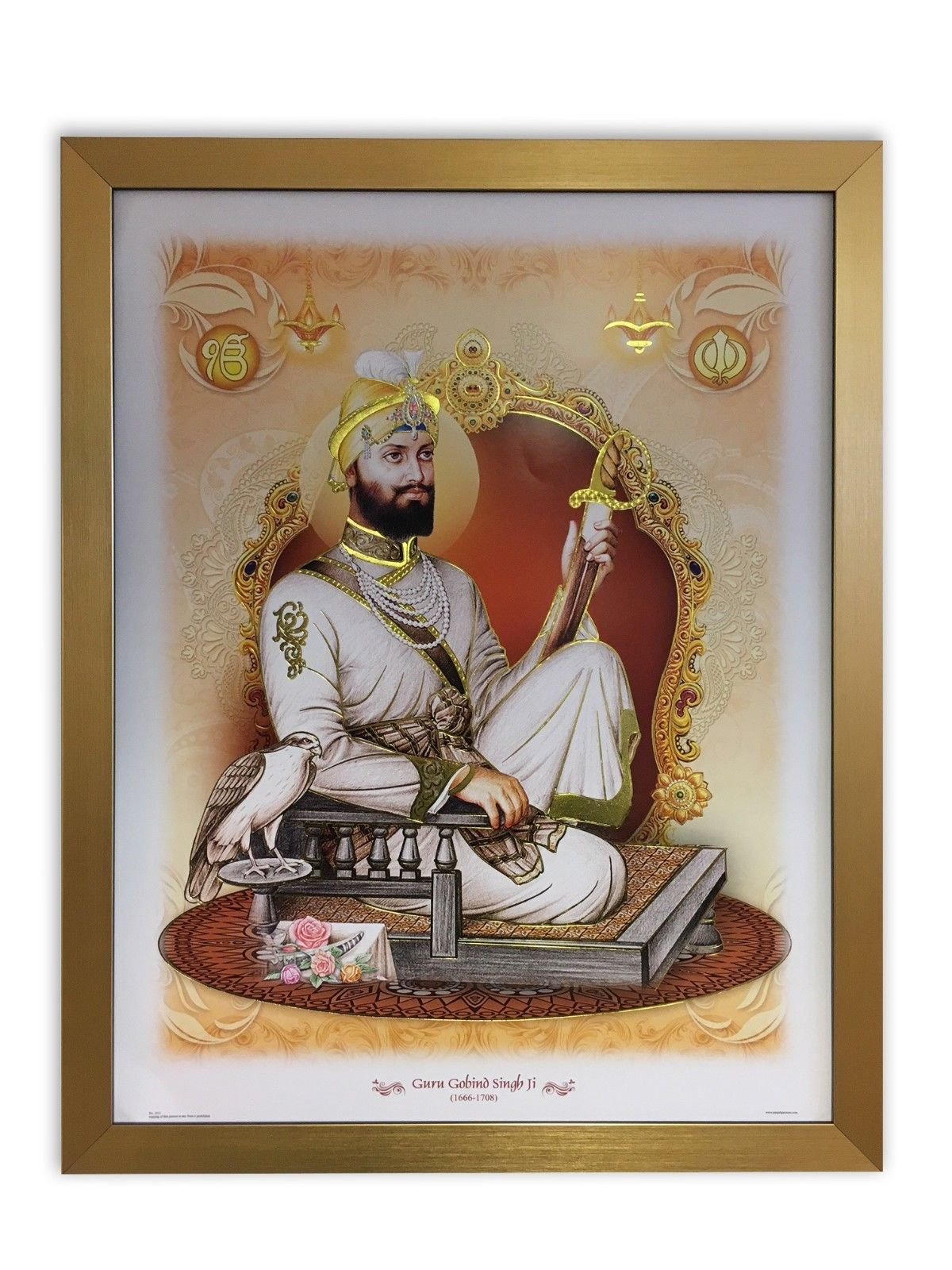 Buy Kwik Picture Framing Ltd Guru Nanak Dev Ji & Gobind Singh Ji Punjab Sikhs Modern Photo Frame