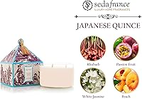 Vista 4 de Seda France - Japanese Quince 3 Wick Candle