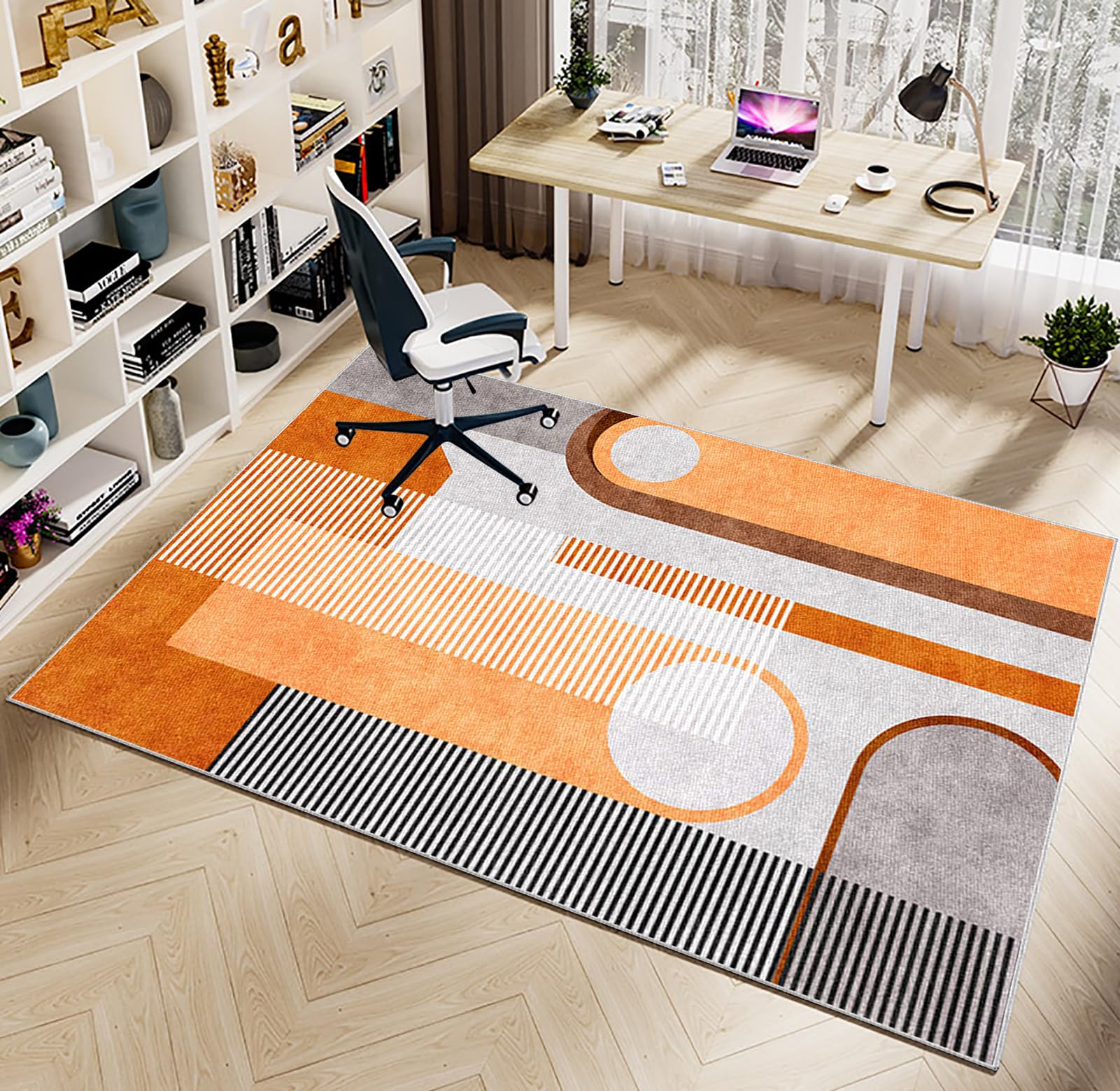Tappeto Sedia Ufficio Antiscivolo Multisuperficie 90 x 140 cm | Tappetini Sedia Gaming Per Cameretta Salotto Tappeto per Sedia Con Ruote Gaming Pavimento per Pavimenti in Legno Duro
