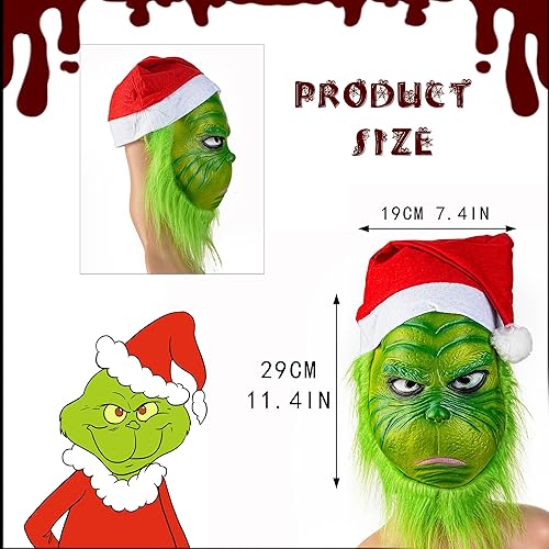 Miniatura 48 de YU FENG Máscara de disfraz para Halloween, mascarada, cosplay, fiesta divertida