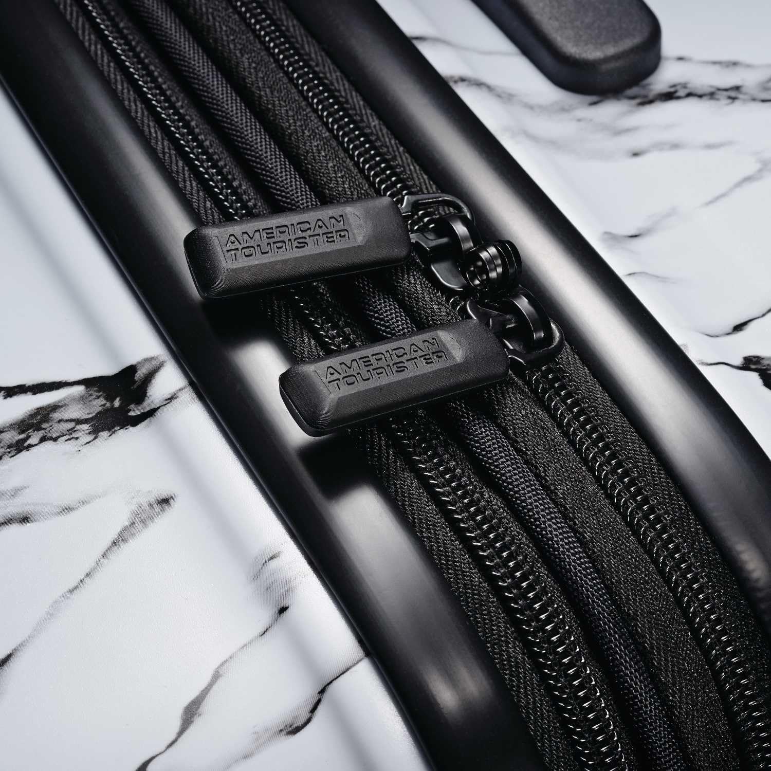  | American Tourister Moonlight Hardside Expandable Luggage with Spinner Wheels, Marble, Carry-On 21-Inch | Carry-Ons