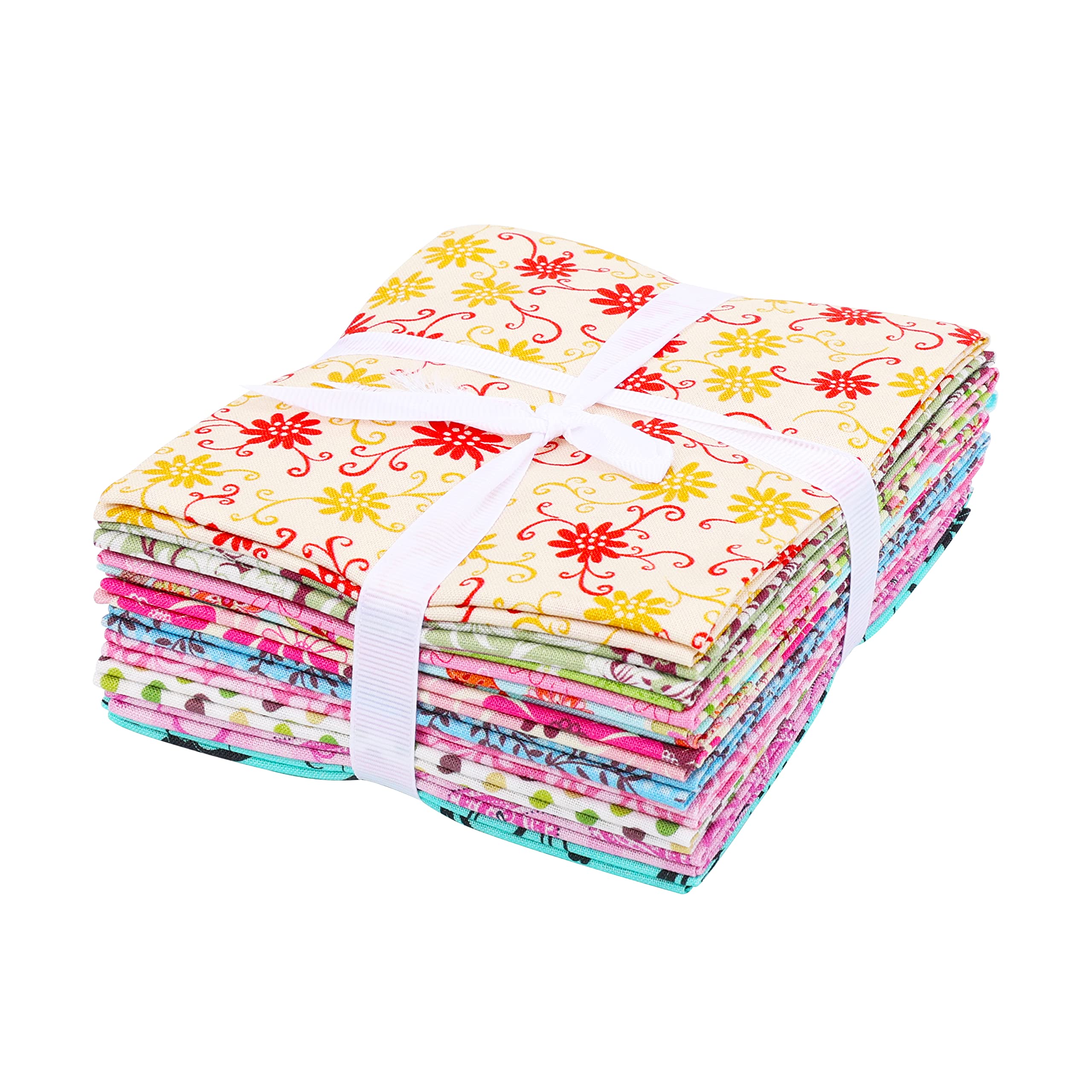 Craftido 10pcs 18”x21”(46x53cm) Fat Quarters Fabric Bundles, Medium Weight 145g, 100% Cotton Fabric for Quilting Sewing - Image 4