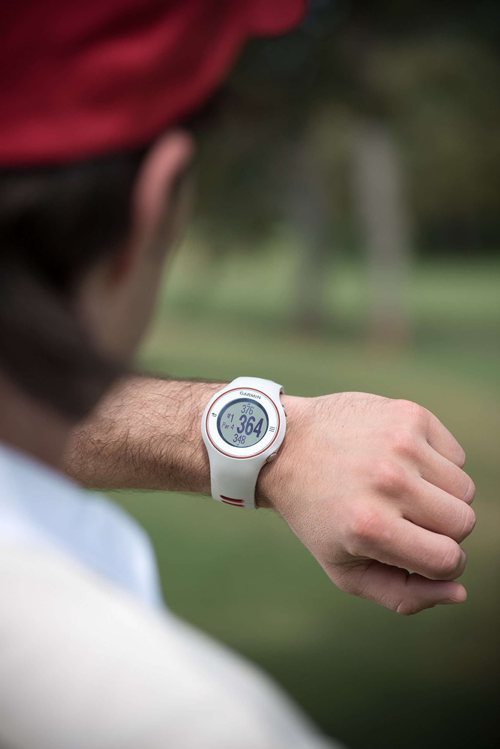 Garmin Approach S3 - Reloj con GPS para golf, color rojo / blanco