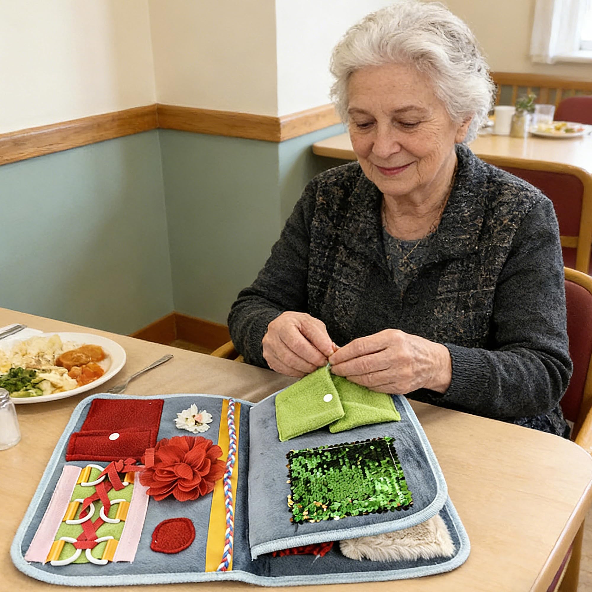 Coperta lenitiva sensoriale, prodotti per anziani affetti da demenza, regali e attività per anziani affetti da Alzheimer o demenza, prodotti per sedativi e attività di conforto per la demenza.