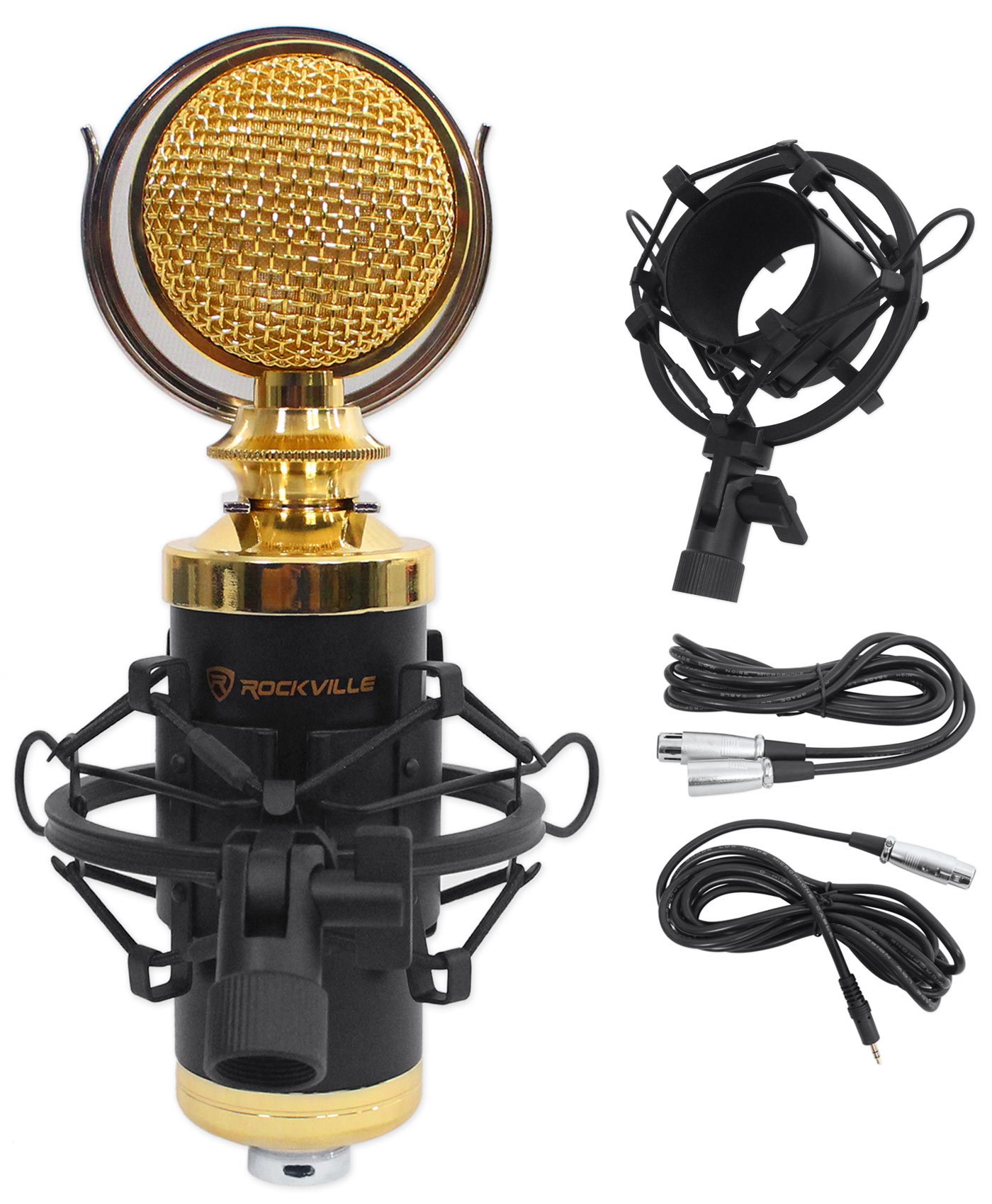 Amazon.com: Rockville RCM02 Pro Studio Condenser Microphone