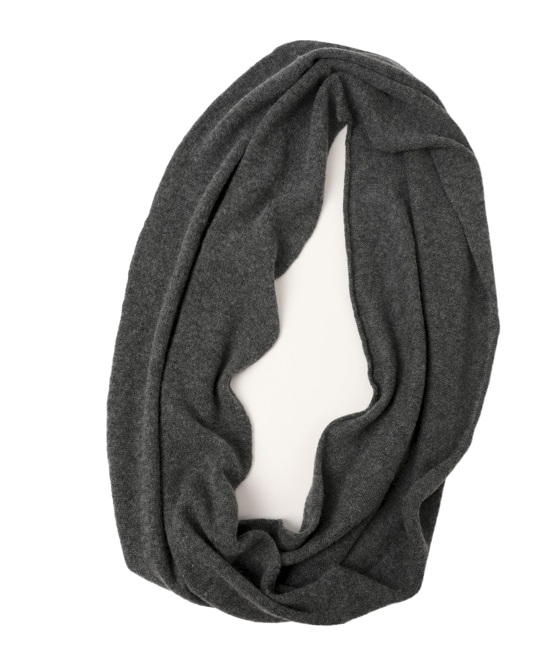 XL 100% lana de cachemira, bufanda unisex con lazo de cachemira, bufanda redonda de punto, bufanda de invierno, bufanda de cuello redondo para mujer y hombre