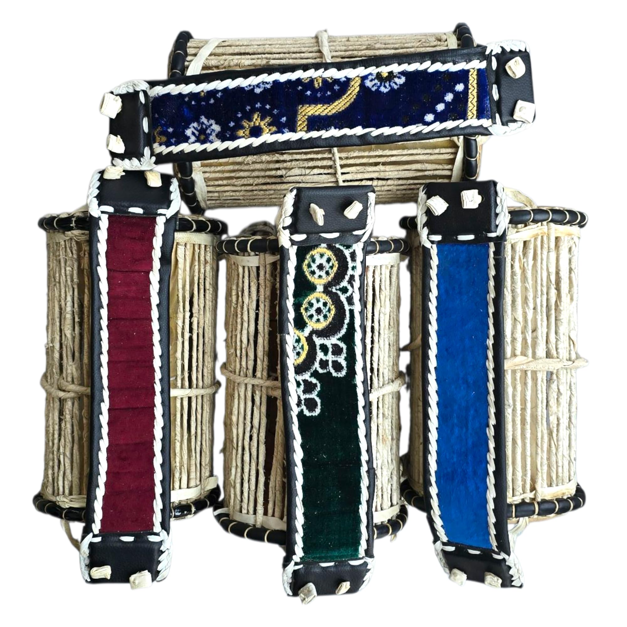 Lingoberry Handmade: gadający bęben (Gangan) dla dzieci i dorosłych – autentyczny nigeryjski bęben joruba z bijakiem – tradycyjny afrykański instrument perkusyjny (rozmiar M)