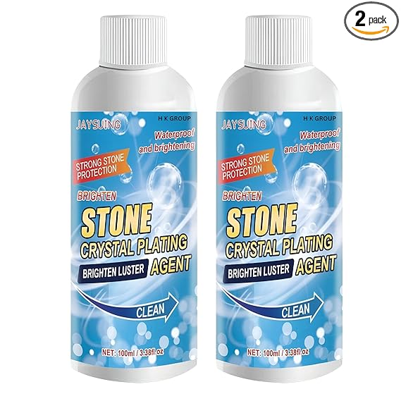 AMBIKA Multi-Surface Stone Stain Remover Cleaner for Marble, Granite & Stone, Marble & Granite Floor Cleaner Help to Remove Stains Grease Grime Water Spots Fingerprints Smudges, 100ml, Pack of 2