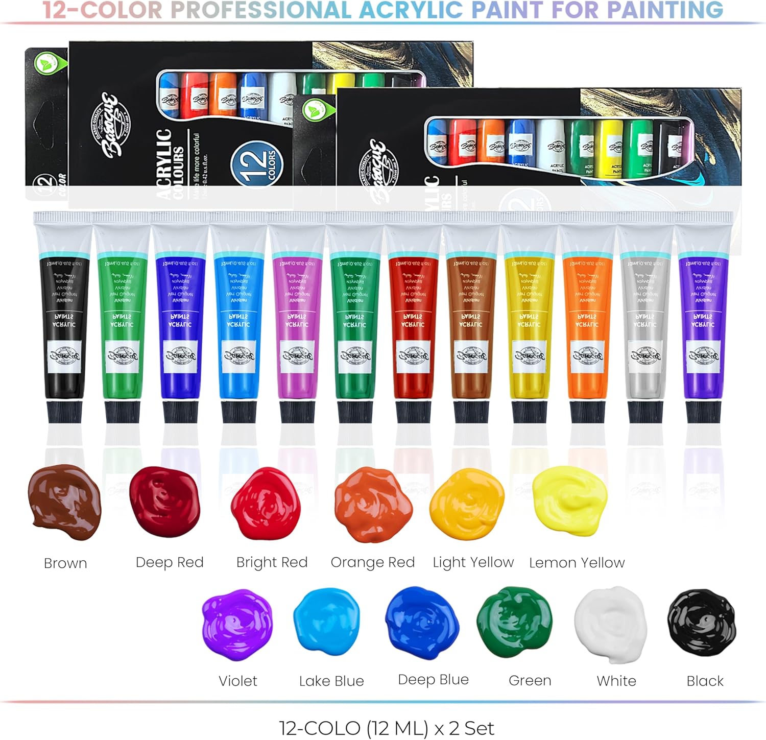 QUANWAISJ 10"x12" Sip and Paint Kit for Adults,Acrylic Paint Canvas Set,Couples Painting Kit Date Night,Piece Professional Painting Supplies Kit,Perfect for Art Enthusiasts.(2Pack)