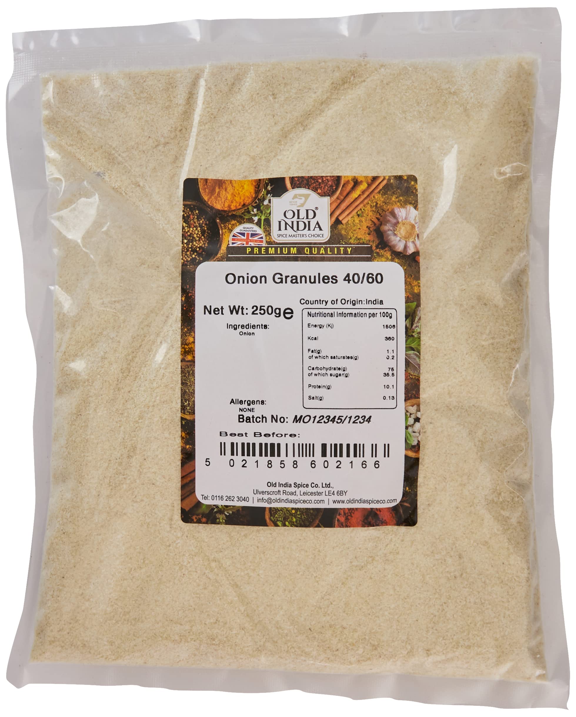 Old India Onion Granules 40/60 250g
