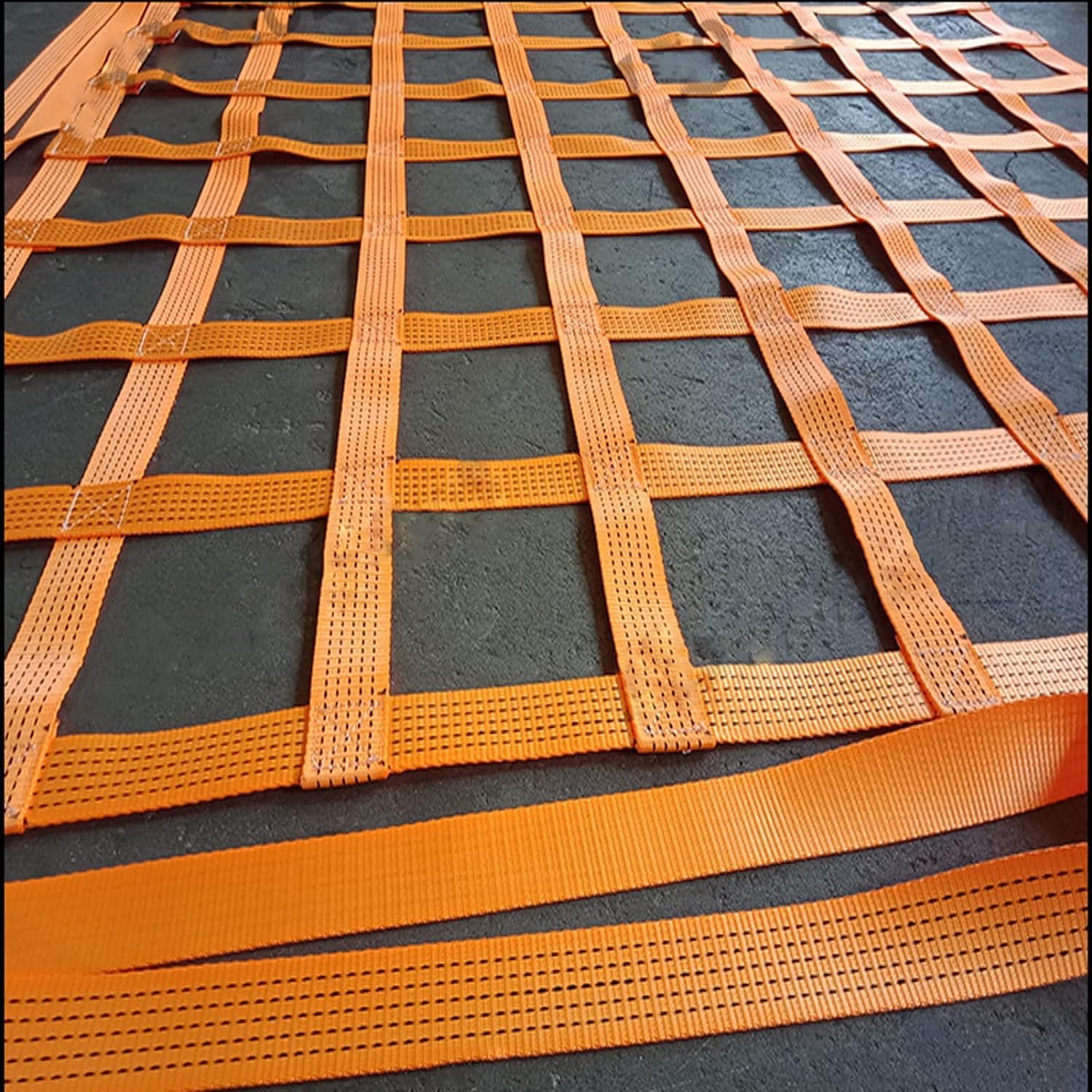 Red de elevación de Carga de Alta Resistencia para Remolque, Malla de 2x2 m, 15 cm de Ancho, Capacidad de Carga de 3 t, Bolsas de elevación Colgantes, Barrera de Malla, Red para portaequipaj