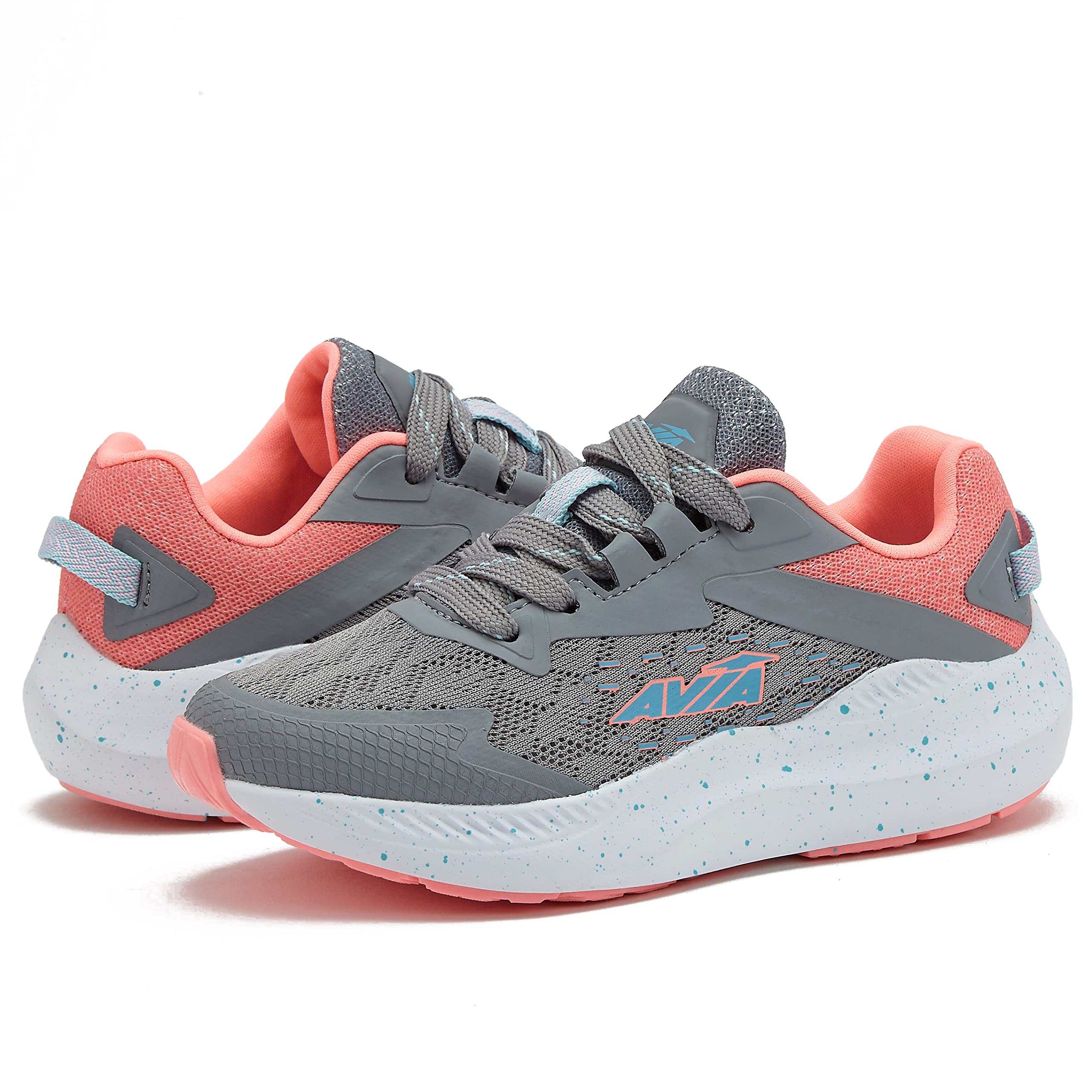 Avia Avi-Storm Girls' Sneakers - Lightweight Tennis, Athletic, Running Shoes for Girls - Toddler, Little Kid, and Big Kid Sizes 11 to 6