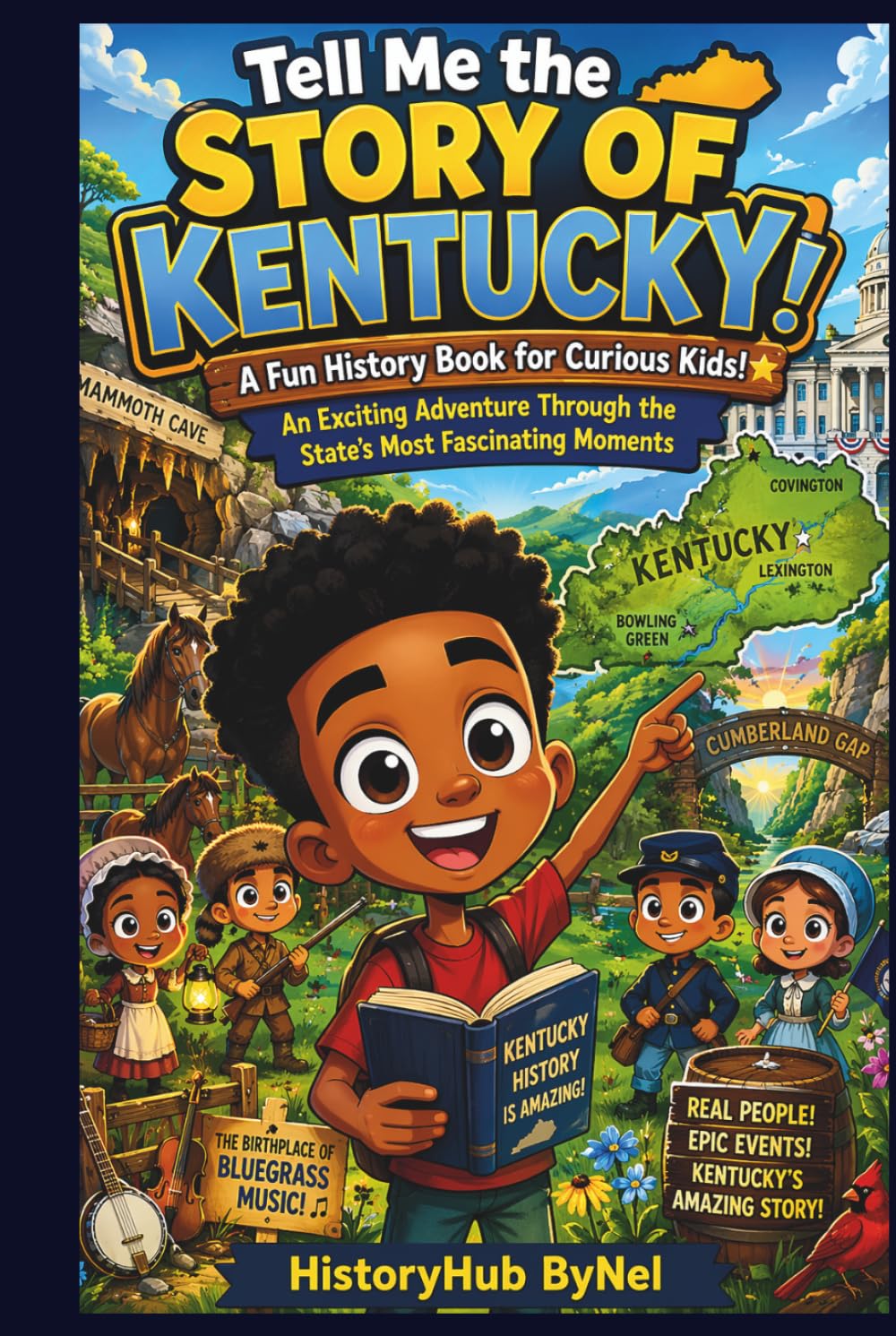 Tell Me the STORY OF KENTUCKY: A Fun History Book for Curious Kids!: An Exciting Adventure Through the State’s Most Fascinating Moments (Collection of State Histories of the USA)