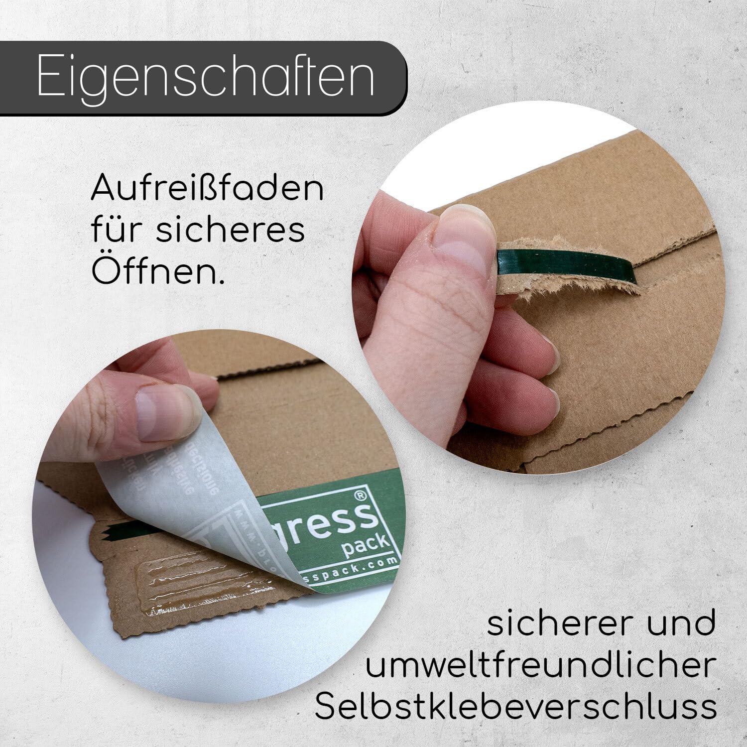 easydruck24 Versandtasche Premium DIN A4+ braun aus Wellpappe I progressPACK PP W01.04 I 235 x 337 x bis 35 mm I 25-er Pack I az164