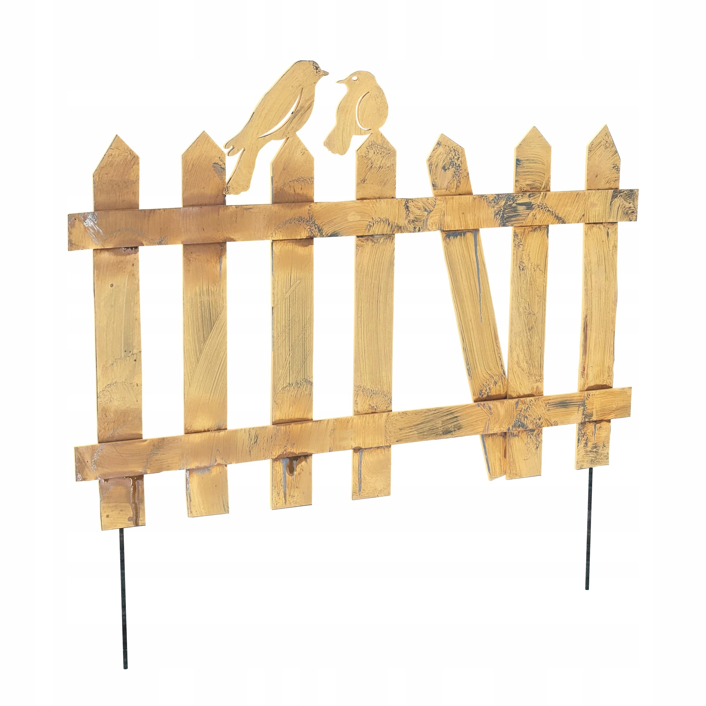 Kapaga - Rasenkante - Flexibel Edelstah - Rasenkante Metall | Beetabgrenzung, Edelstahl - Beeteinfassung - Beetumrandung Metall - Höhe 70 cm, Breite 60 cm