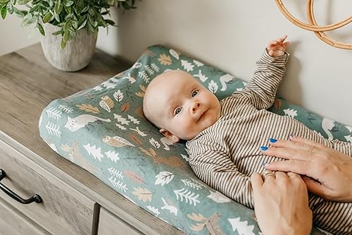 Miniatura 5 de Copper Pearl Funda de punto para cambiador de alta calidad, suave, elegante y universal para todos los cambiadores de pañales estándar, fundas de