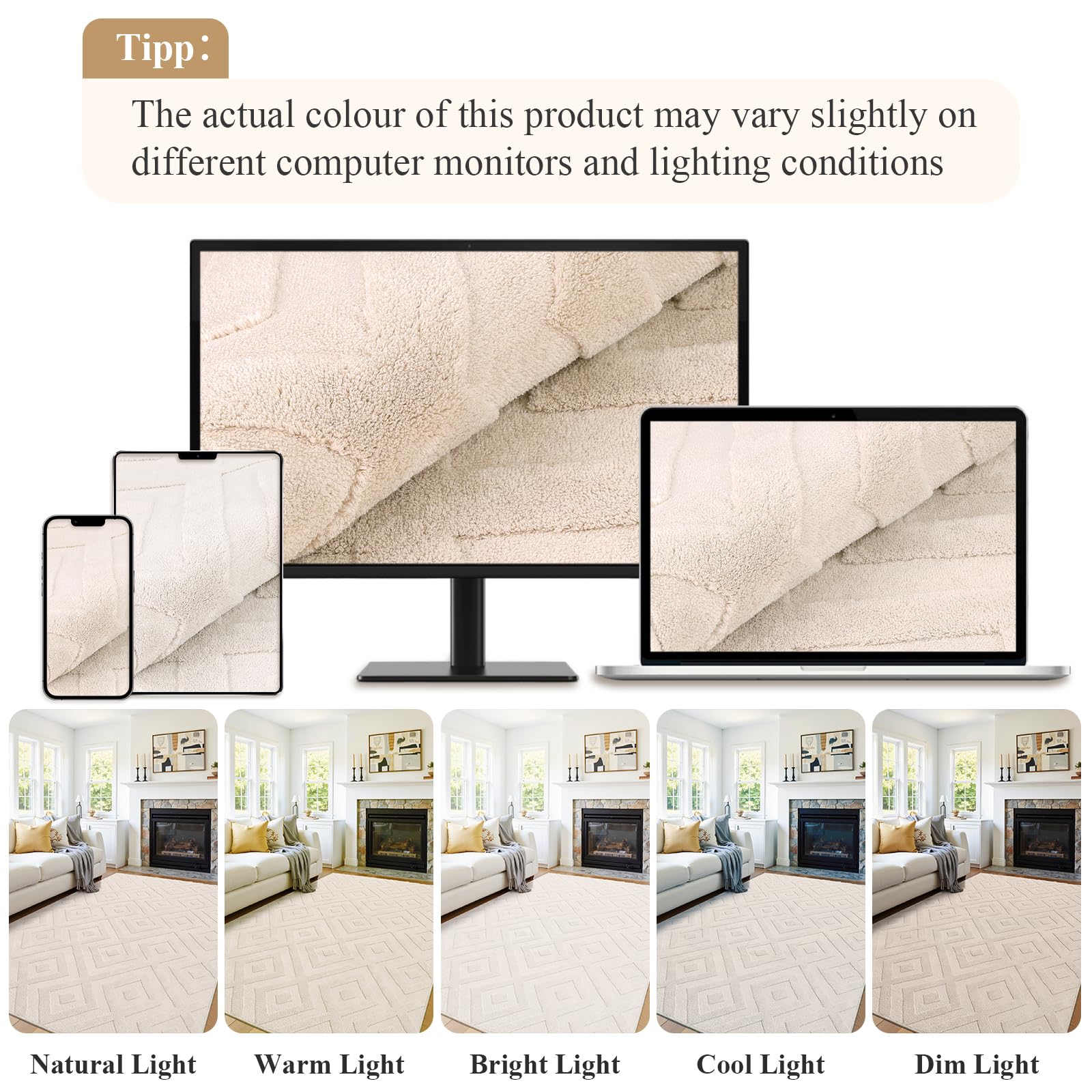 Enyhom Tappeto Salotto Lavabile in Lavatrice 140 x 200 cm, Grande Morbido Tappeto Camera da Letto Geometrico Antiscivolo Tappeti Salotto, Antimacchia Tappeti Soggiorno Moderno