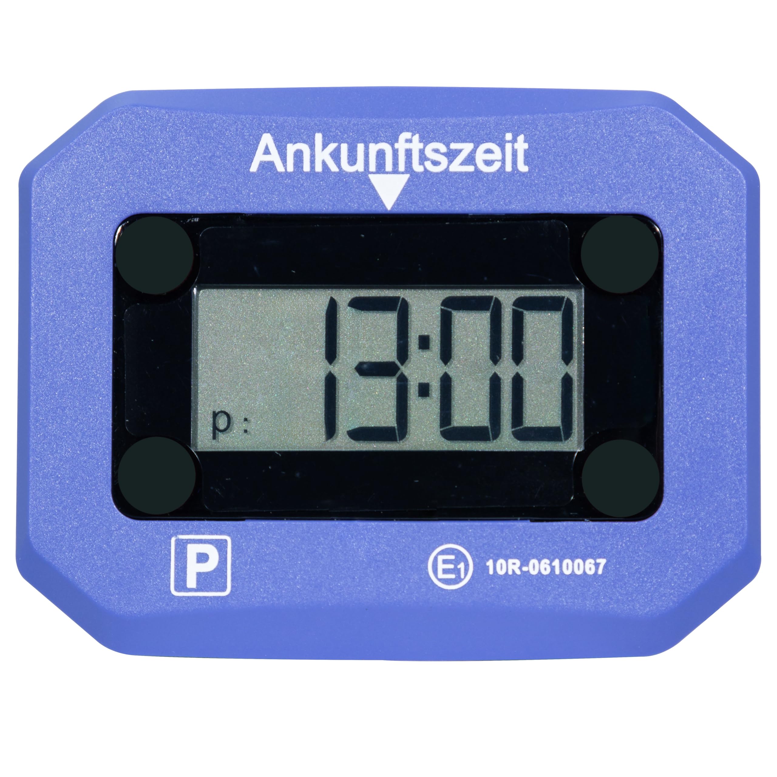 BIGtec elektronische Parkscheibe elektrisch mit Zulassung Kraftfahrt-Bundesamt KBA Digitale automatische Parkscheibe Parkuhr Auto Zubehör Innenraum 2X LCD-Display SOS-Licht