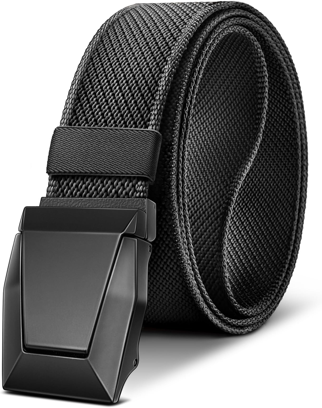 Tactical Belt for Men, Men Stretch Nylon Web Gift Belt 1.5"-Hiking Rigger Military Work-Quick Release