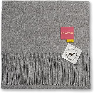 KUNA 100% Pure Baby Alpaca Throw Blanket | Exceptionally Soft, Hypoallergenic, Lightweight & Warm | The Ideal Luxury Gift...