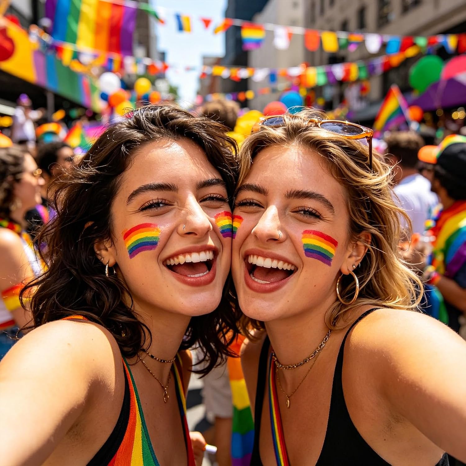 6 Pcs Rainbow Pride Face Body Paint Rainbow LGBT Pride Flag Gay Lesbian Makeup Stick for Markers Marches Events LGBT Pride Parade Celebrations Cosplay Party Festival Gay Pride Day