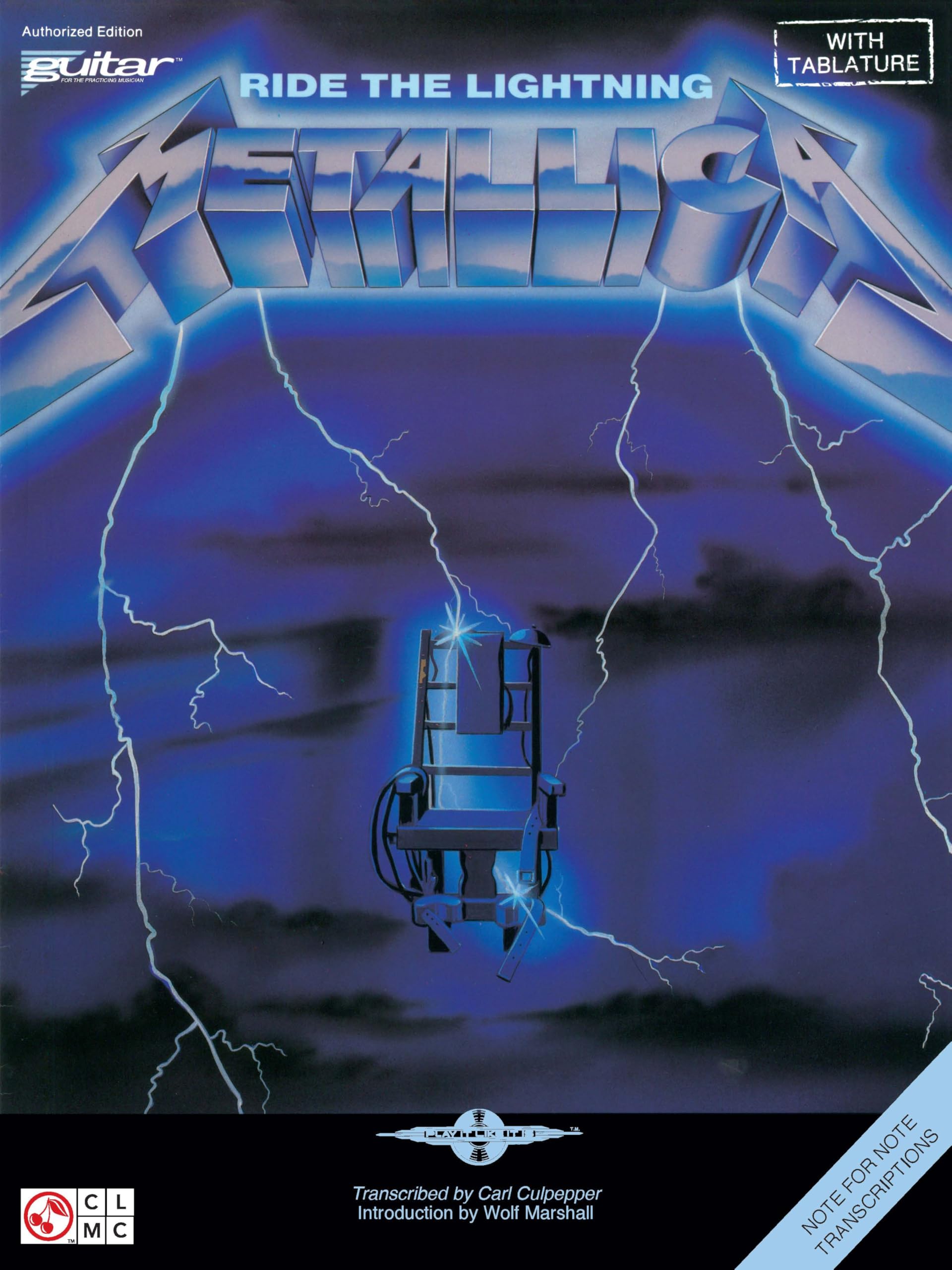 Metallica - Ride the Lightning | Guitar Tablature Songbook | Sheet Music Including Fade to Black, Creeping Death and More | Play It Like It Is Series