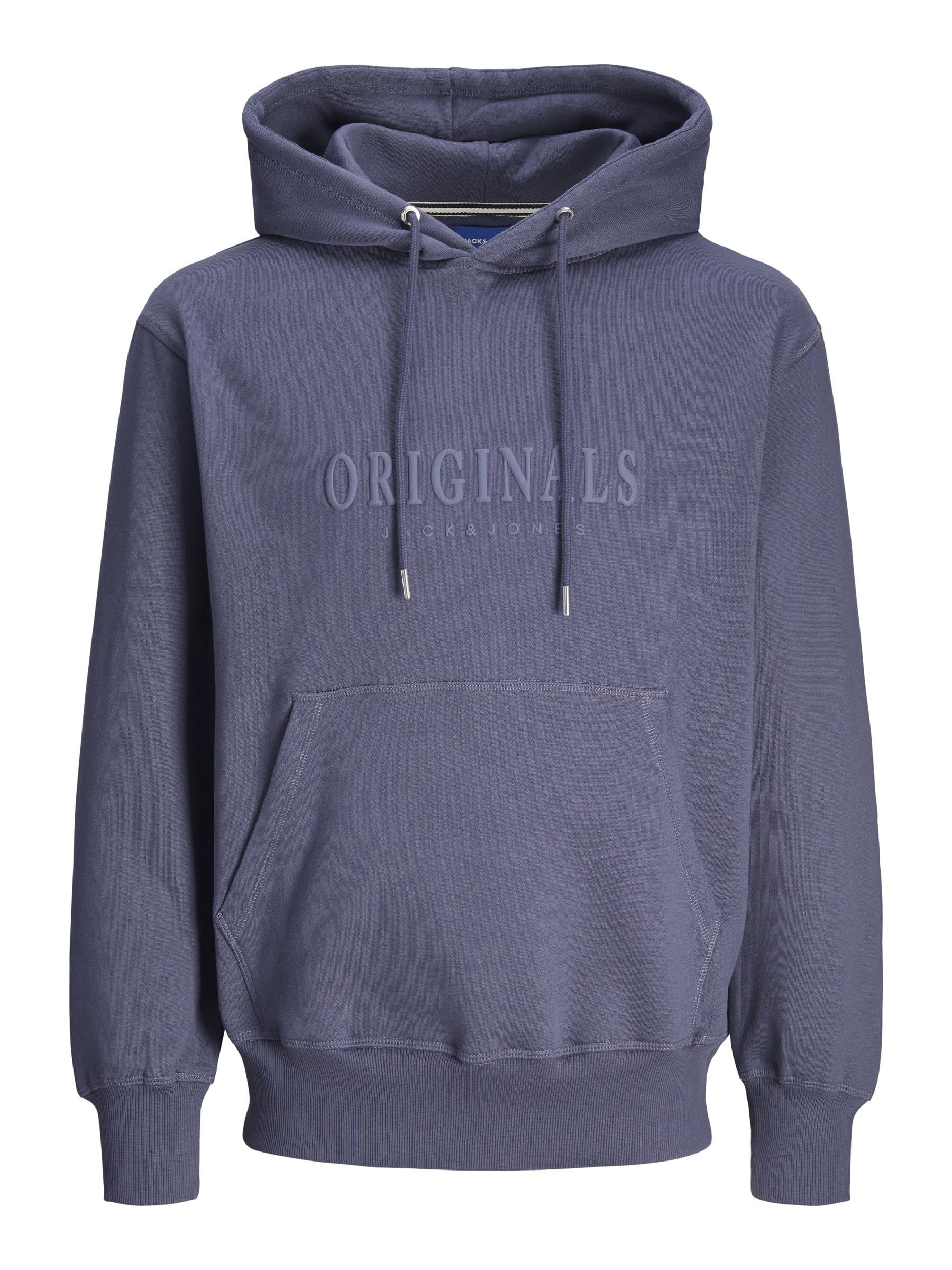 JACK & JONES Jorfrederiksberg Sweat Hood Sn, night shadow blue, L