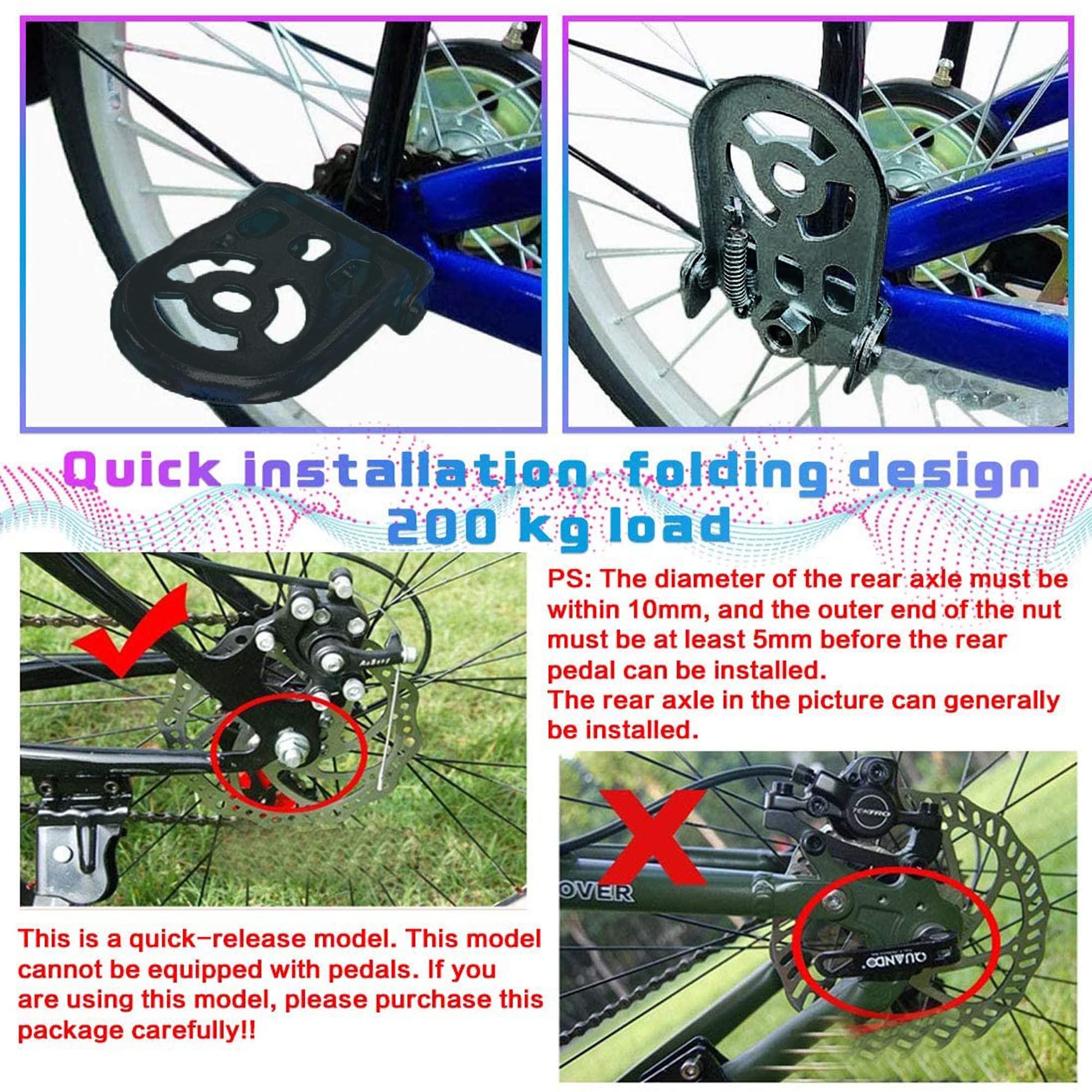 Sellino Posteriore Per Bici Con Schienale E Pedalini - Portabimbi Sicuro E Comodo Per Mountain Bike E E-Bike - Foto 12