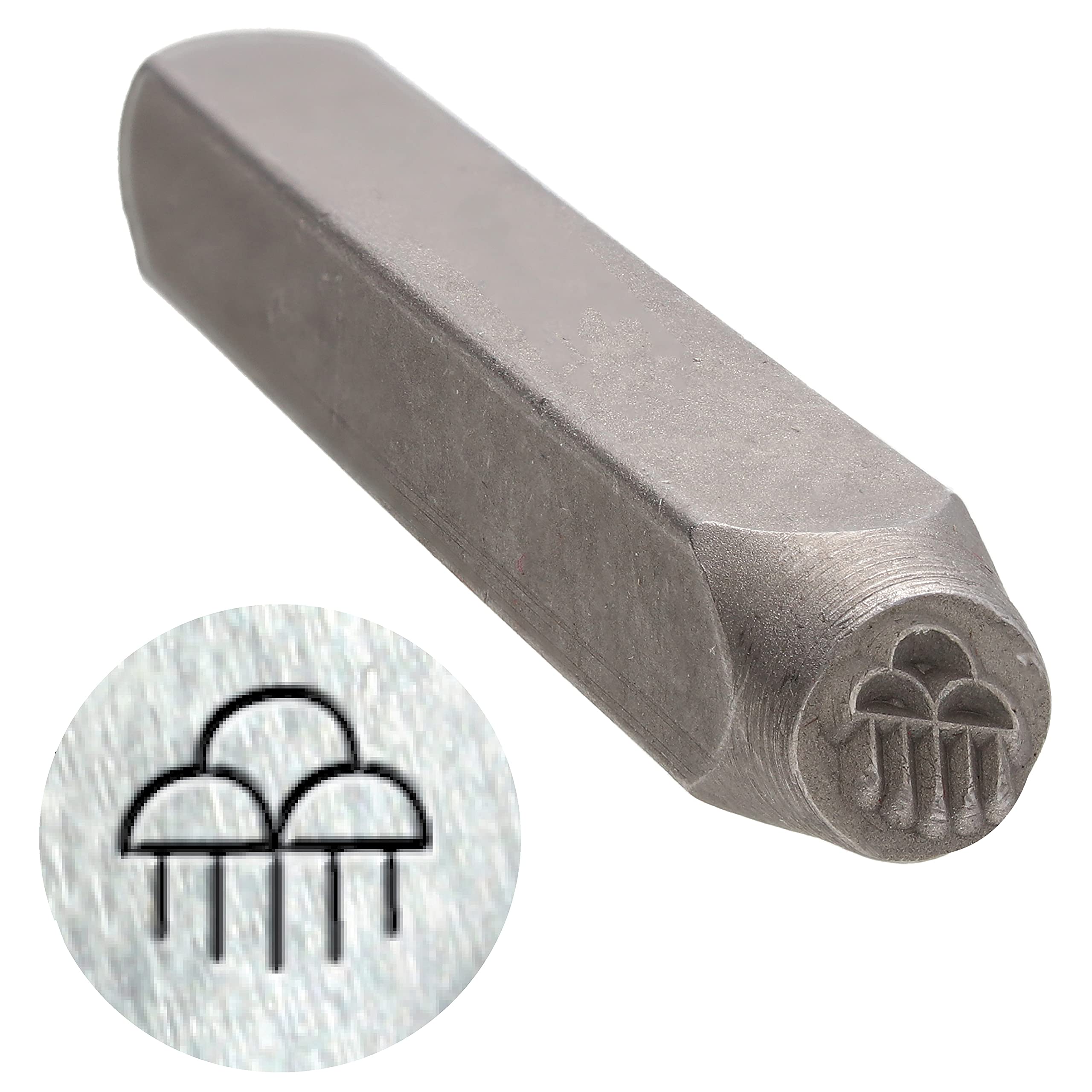 The Beadsmith Steel Design Stamp - Metal Elements - 6mm Cloud Burst Design - 2.25 length with 0.25 stamp base - Make Custom Jewelry, Add Artistic Whimsy, Used for Stamping & Personalizing Soft Metal