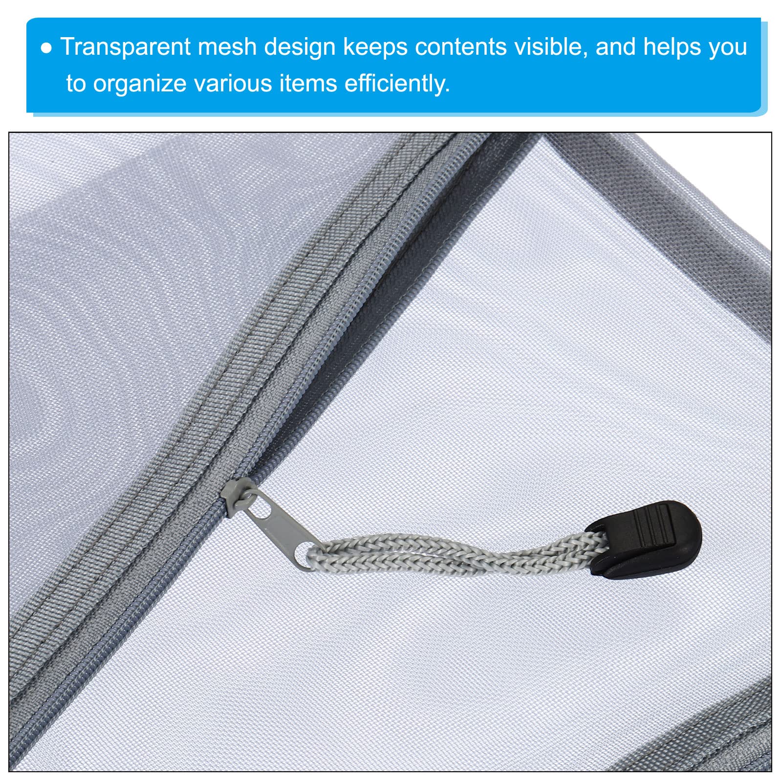 PATIKIL Mesh Zipper Bags - Image 4