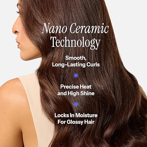 Miniatura 4 de HOT TOOLS Professional Nano Ceramic Extra Long Tapered Curling Iron for Shiny Curls, 3/4 to 1 1/4 Inches