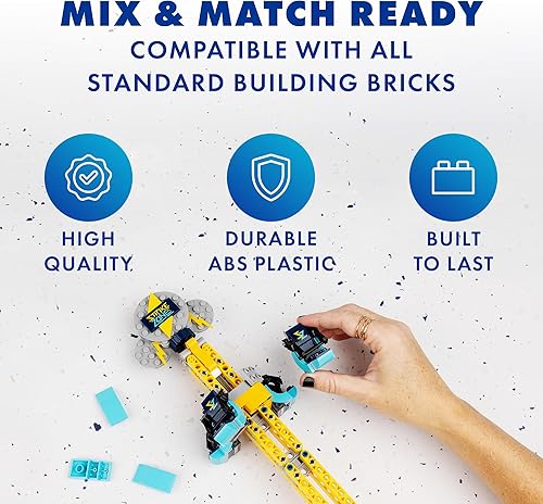 Miniatura 3 de Brick Loot Strike Zone - Juego de bloques de construcción de torre caída, 198 piezas, modelo de paseo en parque de atracciones, compatible con Lego