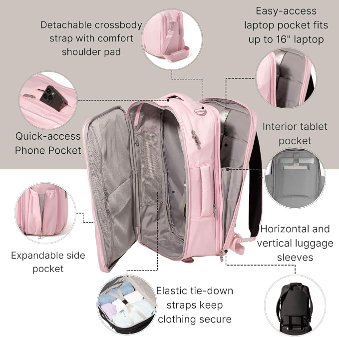 Baggallini Modern Convertible Travel Backpack