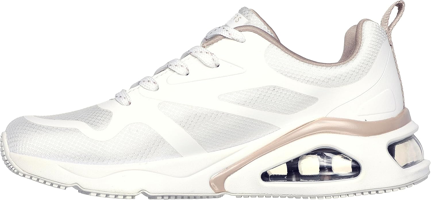 Skechers Women's TRES UNO-Modern AFF-AIR Sneaker, 7.5 White - Image 8