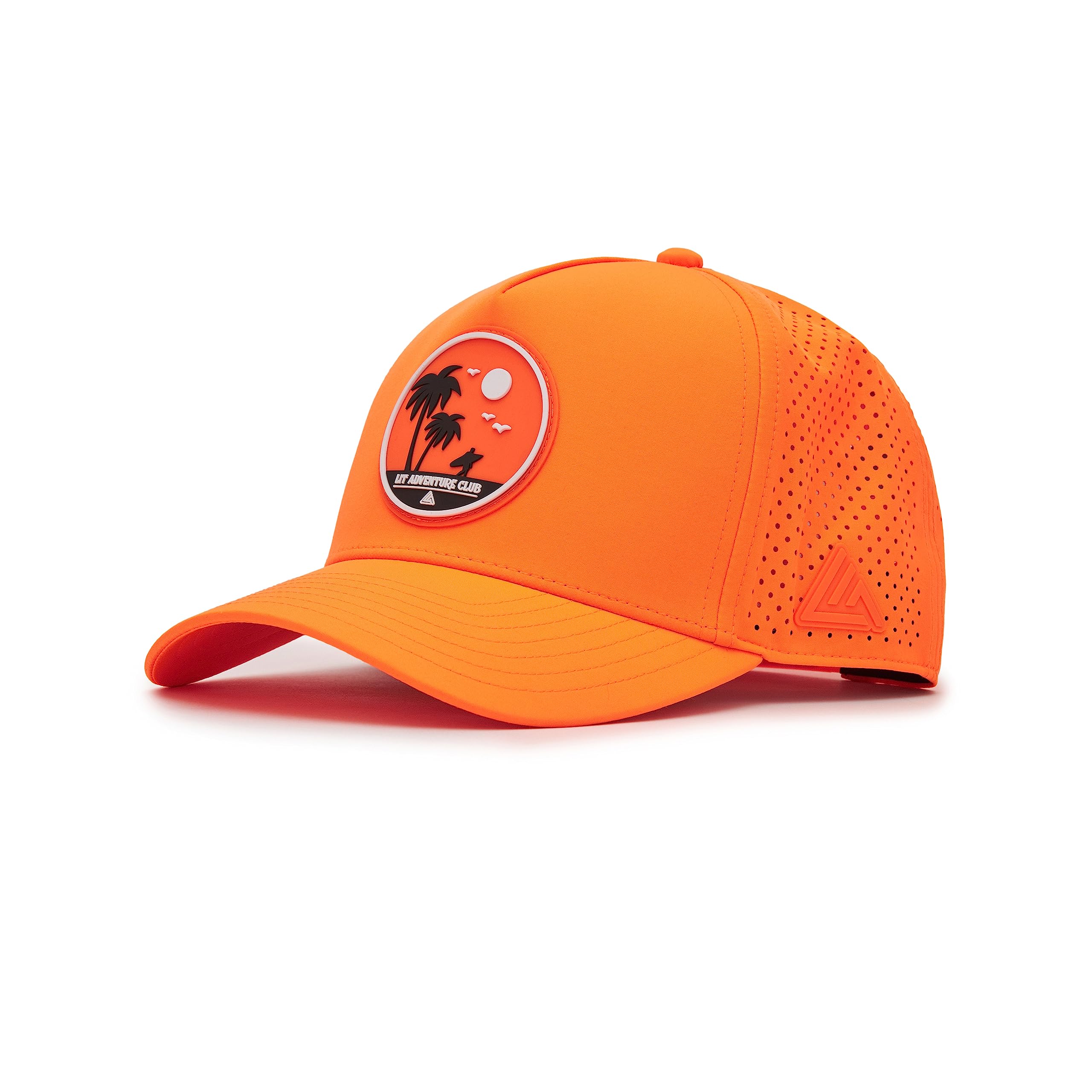LIT-AF Polyester - Blaze - Caps For Any Adventure, Water-Resistant Baseball Cap For Men & Women, Unisex, Gym Caps, Adjustable Strap, Neon Orange - 56 Cms