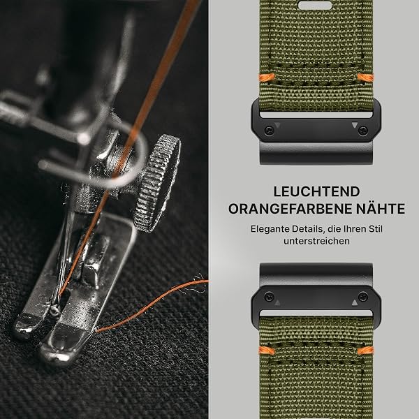 Bandletic 22mm 26mm QuickFit Armband Kompatibel mit Garmin Fenix 8 47mm/51mm, für Fenix 7/6/5/3 Armband, Nylonarmband für Epix/Forerunner/Instinct/Enduro/Tactix/Descent/Quatix/Tactical/Tide/Solar - 4