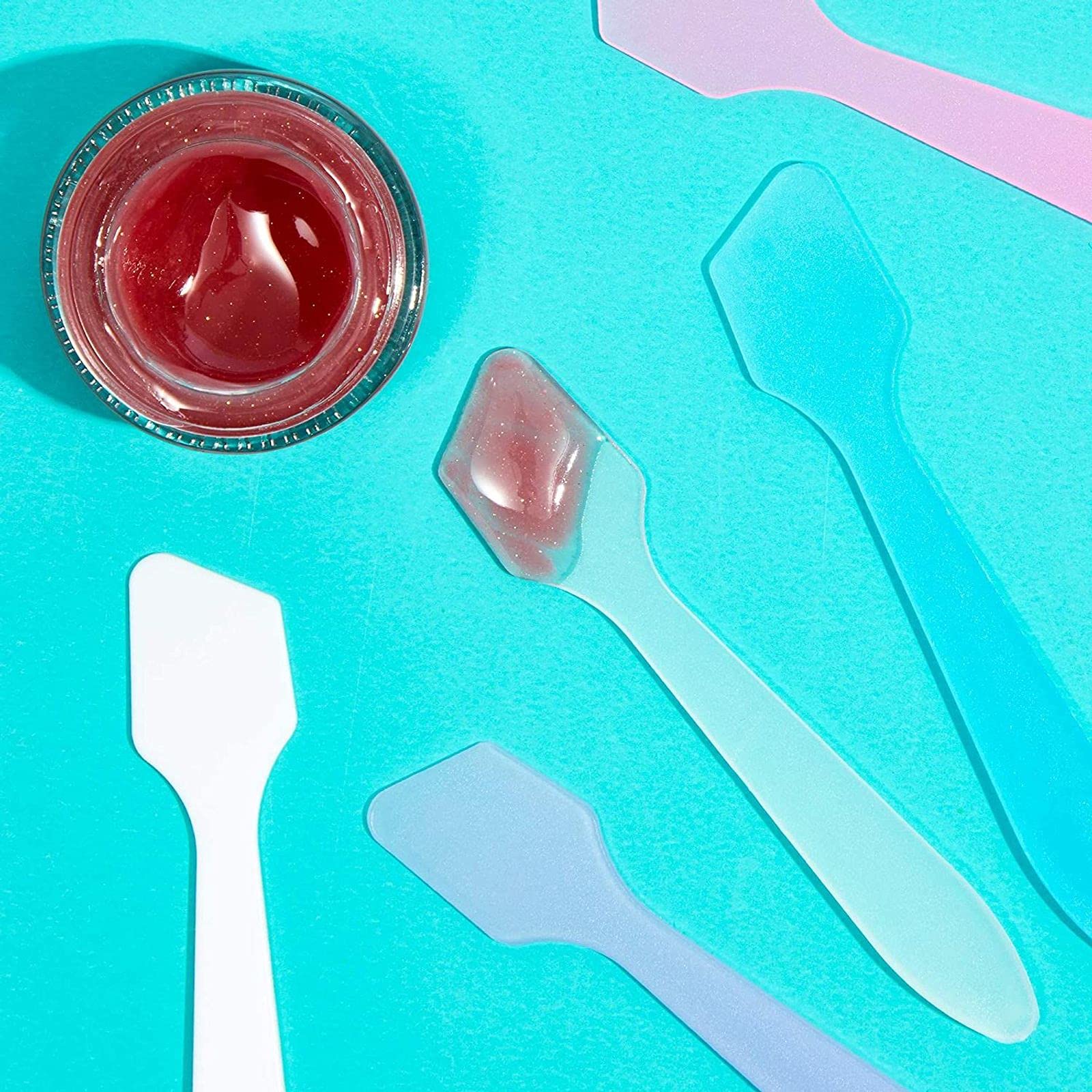 Amazon.com : Mini Spatula Set for Makeup, Cosmetic Spatulas (5 Colors, 3.2  x 0.6 In, 400 Pieces) : Beauty & Personal Care