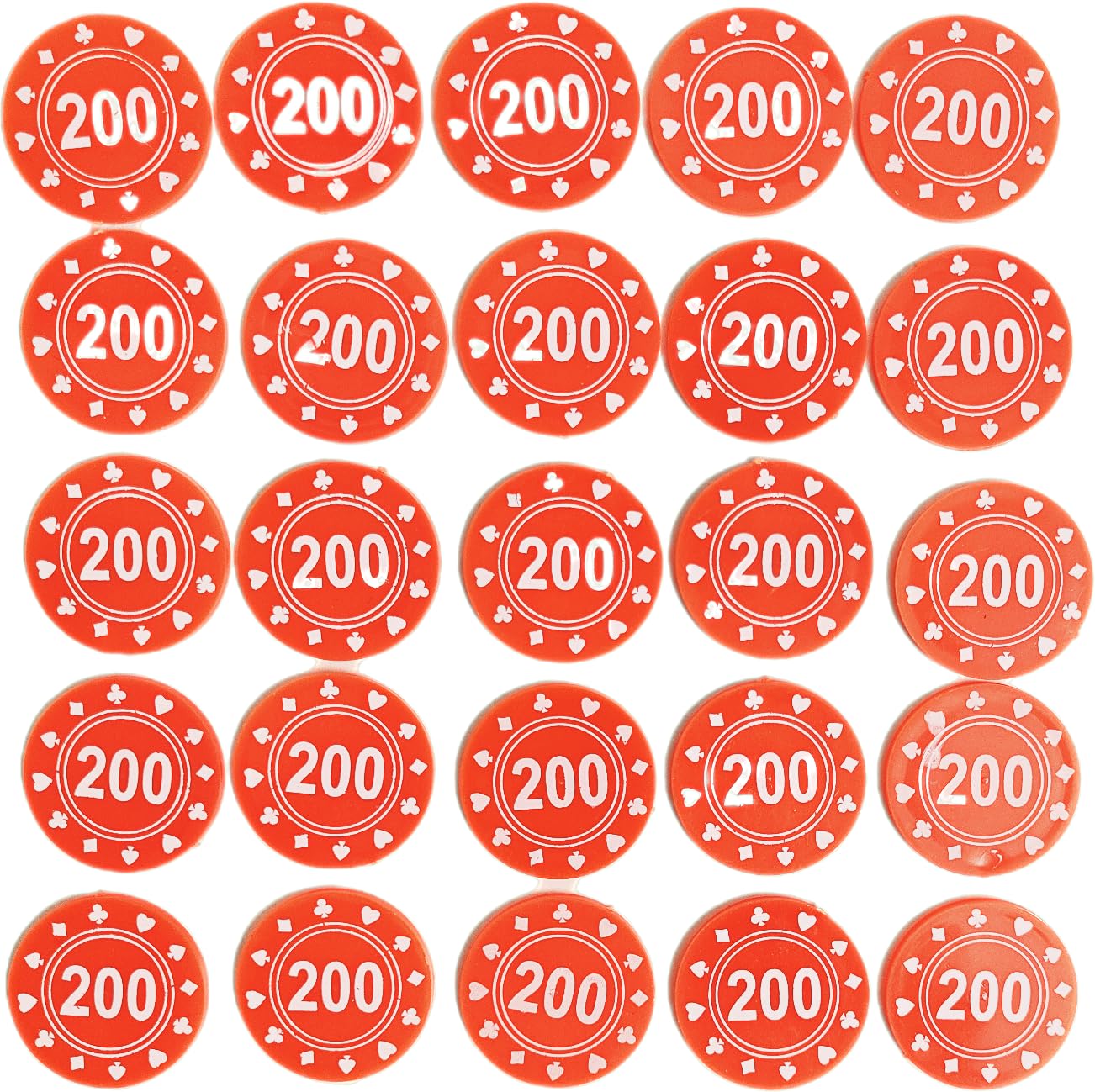 HOPE KART Poker Chips Set Token Coins Box for Poker Playing Card with Numbers Denomination, 50 Pcs, Multicolor, Round, 4cm Dia (200 Number) (B0CQWHYZWW) Amazon Price History, Amazon Price Tracker