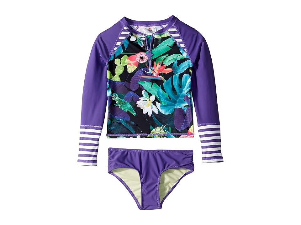 

Appaman Kids Long Sleeve Rashguard Set (Toddler/Little Kids/Big Kids) (Encino) Girl's Swimwear Sets, Multi